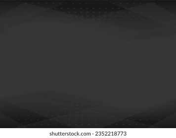 Black abstract background with halftone dots. 
