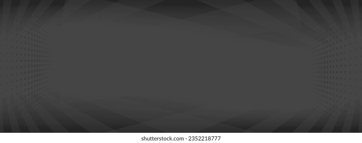 Black abstract background with halftone dots. 
