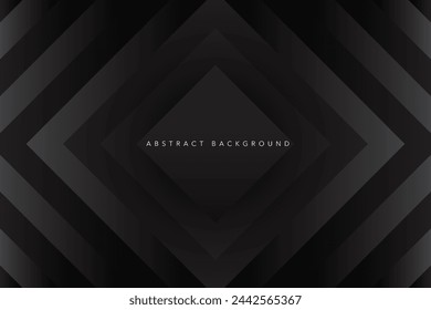Black abstract background illustration with dark geometric graphic concept