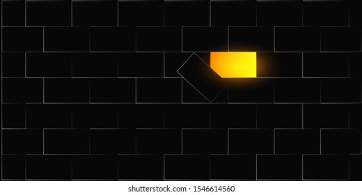 Black abstract background with light, black walls and spaces
