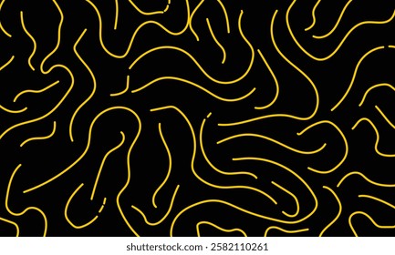 Black abstract background with lines