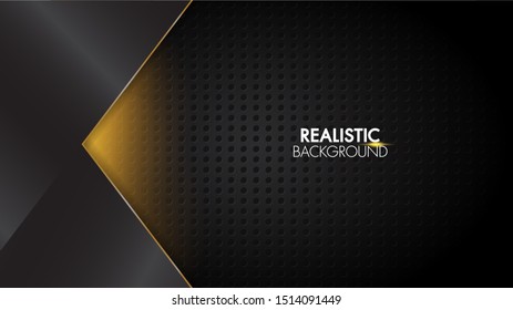 Black abstract background mat geometric elegant futuristic glossy light with grid line. Modern shape concept.