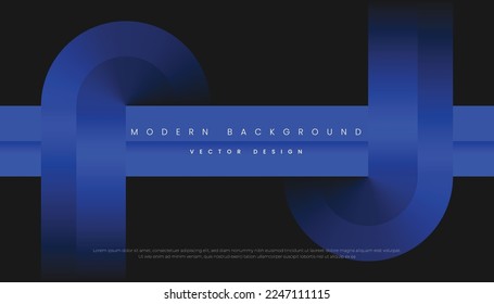 Black Abstract Background with Modern Futuristic Geometric Shapes. Cool Background for Cover, Poster, Presentation, Invitation, Website, etc. Vector Illustration