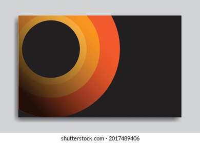 Black abstract background and orange circles. Great background for sales templates, banners, flyers, web, sales promotions, computers, social media etc