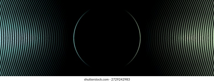 Fondo abstracto negro con líneas verdes y azules brillantes superpuestas. Diseño gráfico moderno con un concepto techno futurista para Sitio web, póster, folleto, Anuncio y volante. VOL. 4