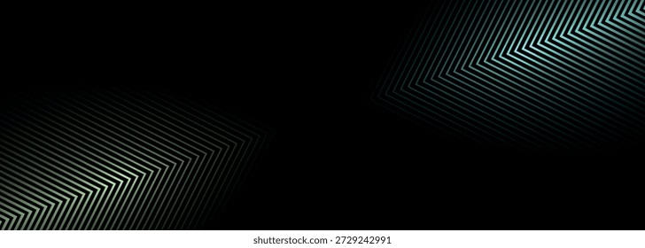 Fondo abstracto negro con líneas verdes y azules brillantes superpuestas. Diseño gráfico moderno con un concepto techno futurista para Sitio web, póster, folleto, Anuncio y volante. VOL. 2