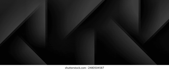 black abstract background with overlapping layer. great for wallpaper, wall decoration, poster, etc.