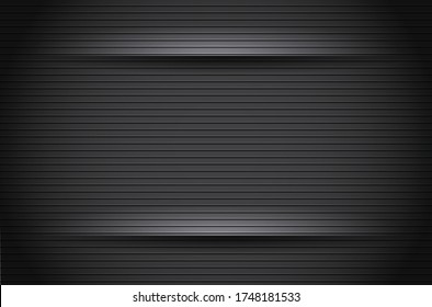 black abstract background pattern stripe paper material 3d render. business technology commercial sale concept layout with copy space
