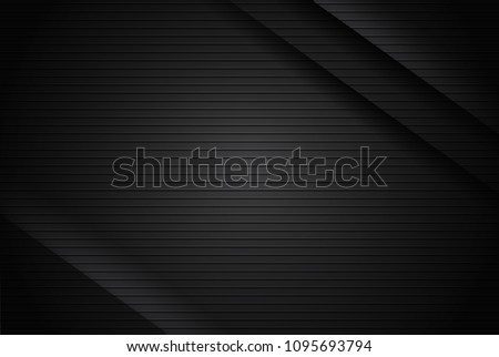 black abstract background pattern stripe paper material 3d render. business technology commercial sale concept layout with copy space