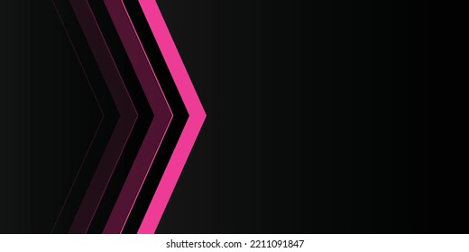 Black abstract background and pink line