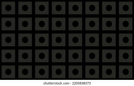 black abstract background with polka dot. geometric style - stock vector.