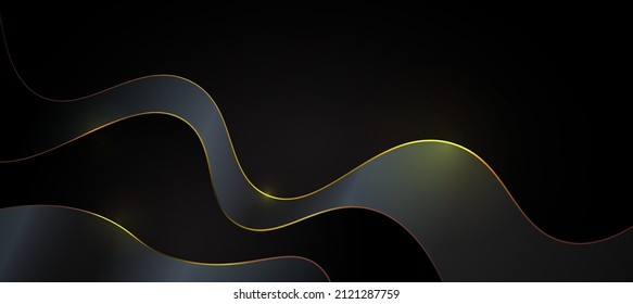 black abstract ,background polygon elegant background and banner business m product present