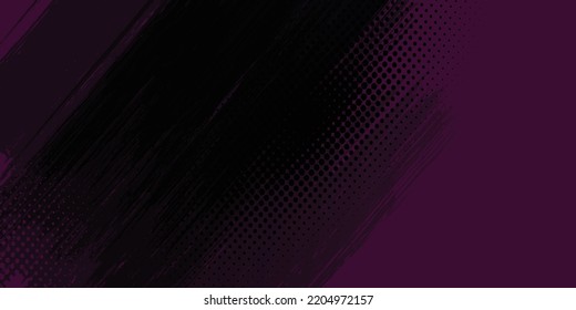 Black abstract background and purple dot