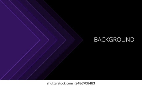 Black abstract background with purple overlay triangular pattern, modern geometric texture	