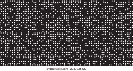 Fondo Abstractas negro con patrón de punto blanco al azar