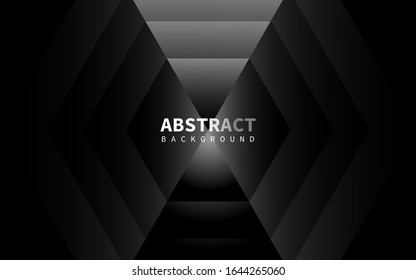 fondo negro abstracto con un concepto realista que representa el futuro. textura oscura con formas geométricas. vectoriales 10.