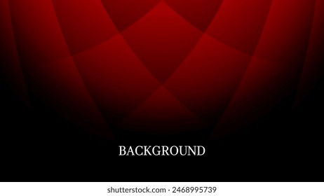 Black abstract background with red overlay texture and gradient shades, shell shape