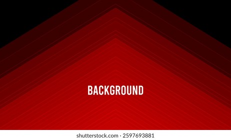 Black abstract background with red overlay triangular pattern, mountain shape