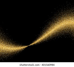 Black Abstract Background Shining Comet Vector Stock Vector (Royalty ...