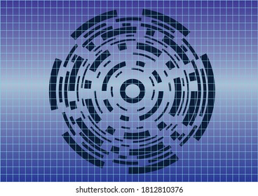 fondo abstracto negro con cuadrados