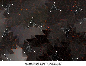 black abstract background starry sky with constellations and dark boundless outer space