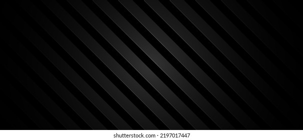 Black abstract background, texture with diagonal lines, vector illustration.
