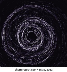 Black abstract background with texture.Spiral