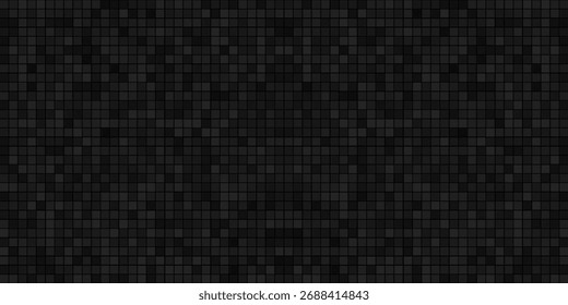 Fundo abstrato preto com quadrados transparentes, ilustração vetorial eps10