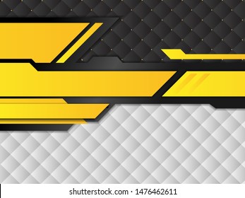Black Abstract Background with Triangle Pattern and with yellow stripes luxury dynamic modern abstract vector background for presentation, report, abstract luxury cover. Paper style black abstract.
