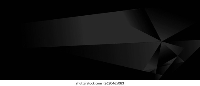 black abstract background triangular cone design pattern. vector illustration