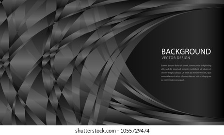 Black abstract background vecter illustration. wall. web banner. cover. card. texture. wallpaper