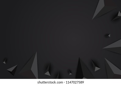 Black abstract background vector. Can be used in cover design, book design, website background, CD cover or advertising.