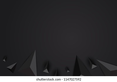 Black abstract background vector. Can be used in cover design, book design, website background, CD cover or advertising.