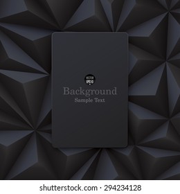 Black abstract background vector. Can be used in cover design, book design, website background, CD cover or advertising.