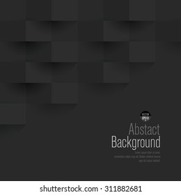 Black abstract background vector. Can be used in cover design, book design, website background, CD cover, advertising.