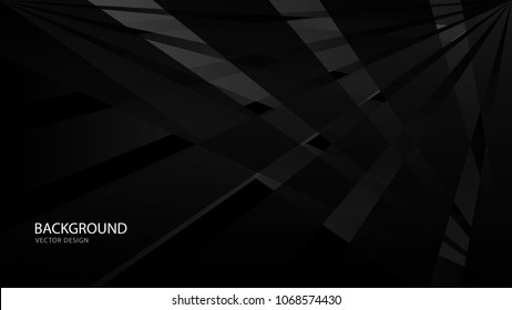 Black abstract background vector illustration. wall. web banner. cover. card. texture. wallpaper