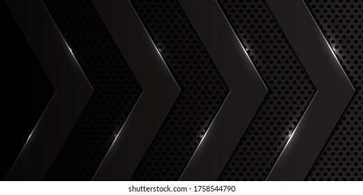 Pos de ilustración del vector de fondo abstracto negro.10