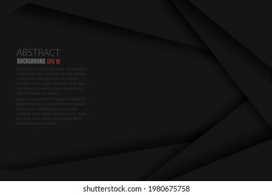 Black abstract background vector illustration for your website and message board text design