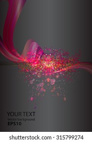 Black abstract background vector illustration, cover template layout, business flyer
