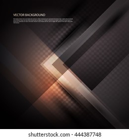 Black abstract background. Vector illustration for your business presentations. EPS10.