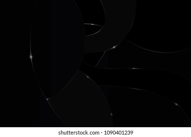 Black abstract background. Vector modern background design