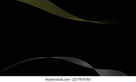 Black abstract background wave shine and layer element vector for presentation design. Vector design for business, corporate, institution, party, festive, seminar, and talks, card, book cover
