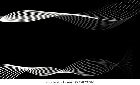 Black abstract background wave shine and layer element vector for presentation design. Vector design for business, corporate, institution, party, festive, seminar, and talks, card, book cover