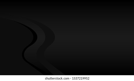 Black abstract background for web sites, covers, banners, flyers, headlines, landing pages, etc. Vector design.