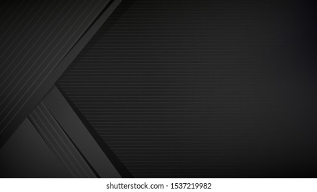 Black abstract background for web sites, covers, banners, flyers, headlines, landing pages, etc. Vector design.