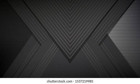 Black abstract background for web sites, covers, banners, flyers, headlines, landing pages, etc. Vector design.