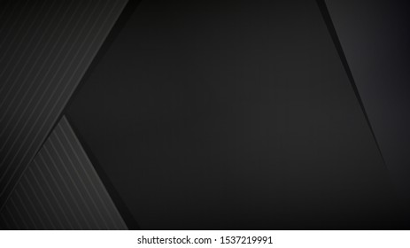 Black abstract background for web sites, covers, banners, flyers, headlines, landing pages, etc. Vector design.