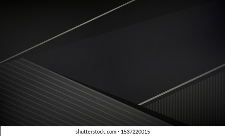 Black abstract background for web sites, covers, banners, flyers, headlines, landing pages, etc. Vector design.