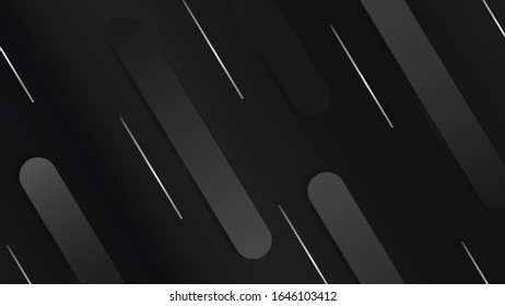 Black abstract background for web sites, covers, banners, flyers, headlines, landing pages, etc. Vector design.