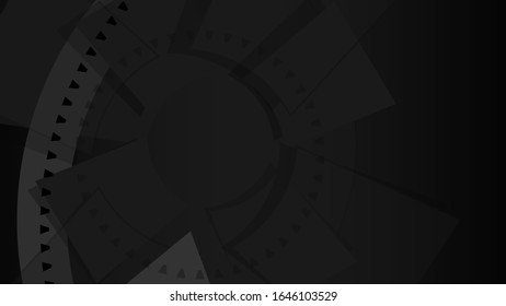 Black abstract background for web sites, covers, banners, flyers, headlines, landing pages, etc. Vector design.